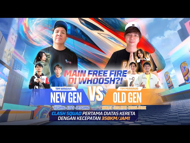 Windah VS MiawAug Battle di Kereta Cepat Whoosh! - Free Fire 8th Anniversary
