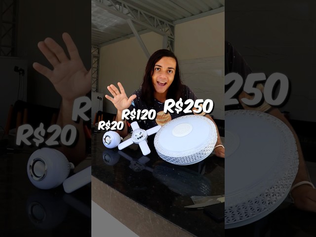 Lâmpada com Caixa de Som de R$20, R$120 e R$250 🔊