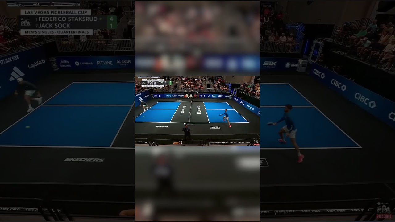 Federico Staksrud and Jack Sock are playing a game of cat and mouse 🪤