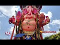 Ganesh visarjan 2025 :  Khairatabad Ganesh Reaches Tank Bund  | Khairatabad Ganesh Nimajjanam | V6  - 04:32 min - News - Video