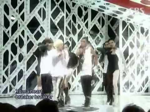 G-dragon - heartbreaker + breath @ SBS Inkigayo 인기가요 090830
