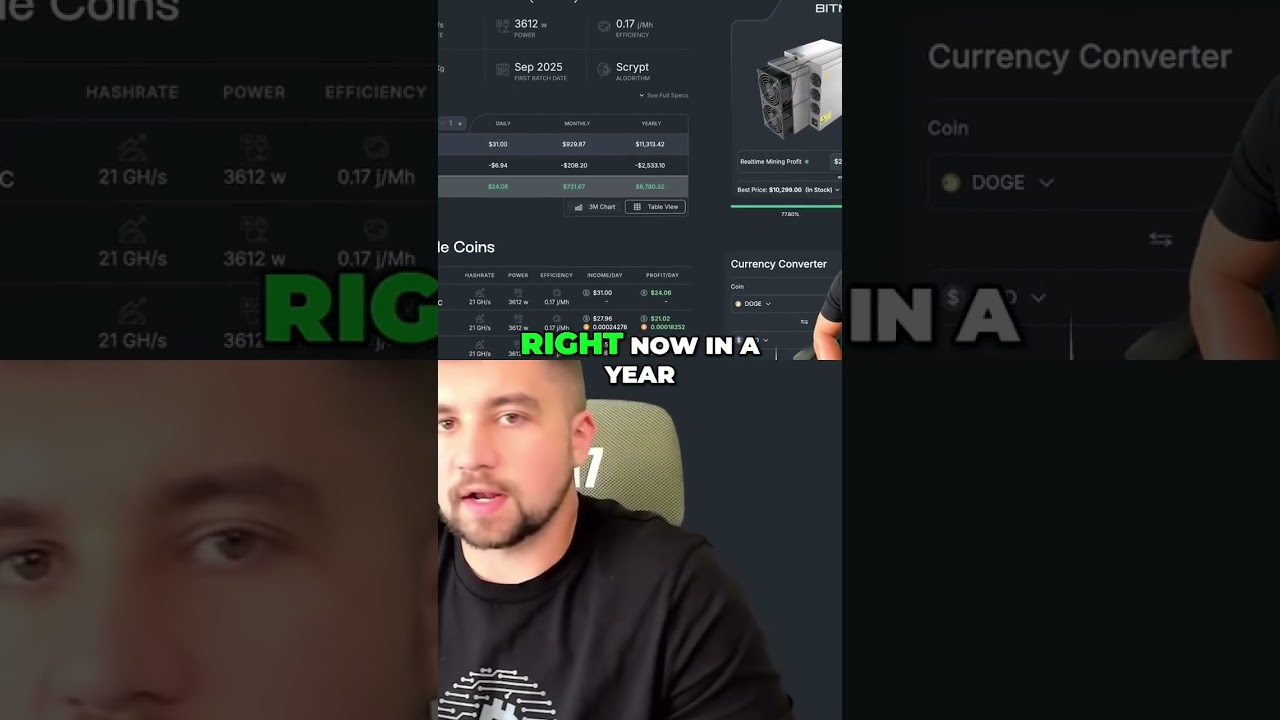 Mining Bitcoin & Dogecoin ROI: Crypto Gamble? shorts