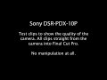 Sony DSR PDX10P Video Test
