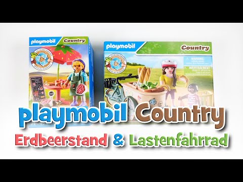playmobil Country Erdbeerstand (71445) und Lastenfahrrad (71306) | UNBOXING