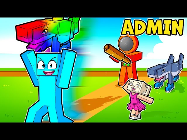 Roube um Brainrot com ADMIN no Minecraft!