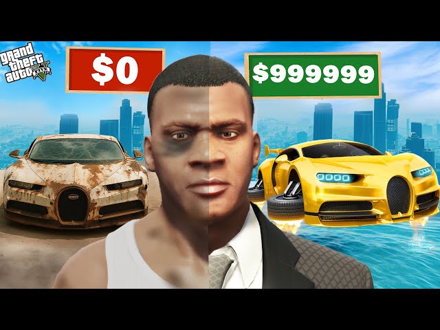 Franklin Unlocking $0 to $99,999,999 Flying Supercar In GTA 5 !
