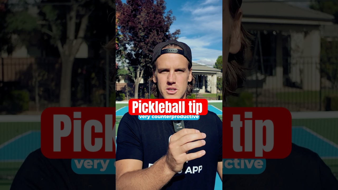 Game changing pickleball strategy.
