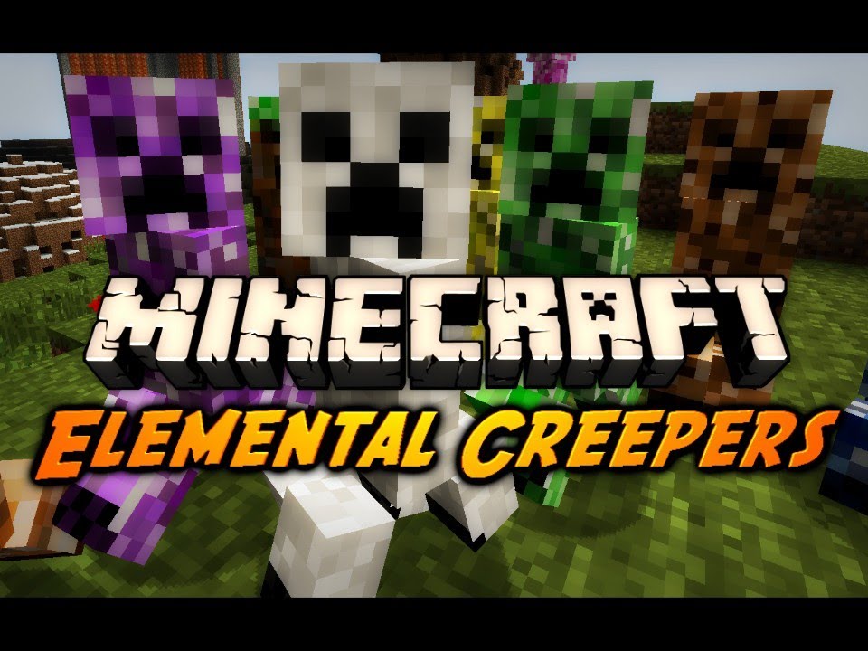 Minecraft Mod Review Elemental Creepers Mod Youtube 6211