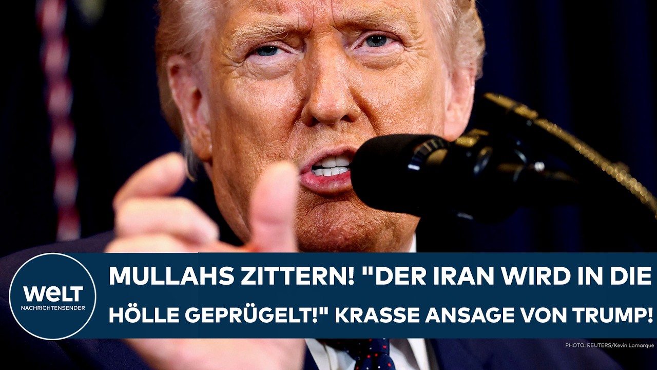 TRUMP: Mullahs zittern! "Der Iran wird in die Hölle geprügelt!" Krasse Ansage vom US-Präsidenten!