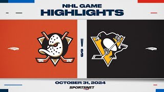 NHL Highlights | Ducks vs. Penguins - October 31, 2024