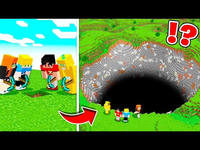 CAVAMOS ATÉ O CENTRO DA TERRA NO MINECRAFT