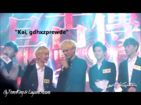 Exo - Kai and Luhan playing moment. Cute & funny