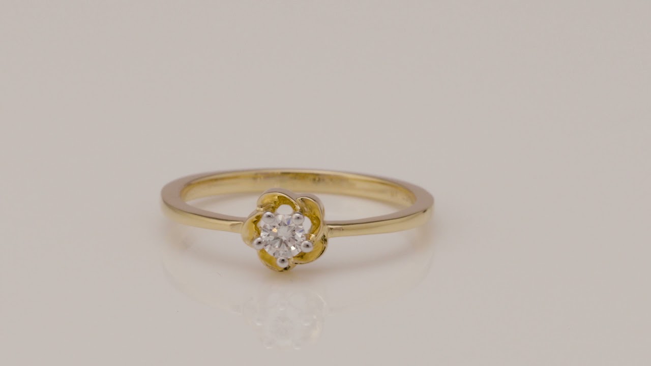 Sleek Solitaire Diamond Ring