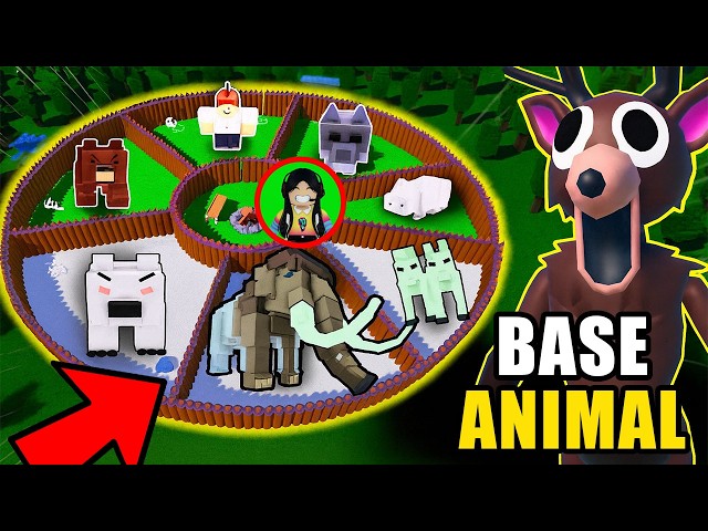 CONSTRUYO una MEGA BASE  para cada ANIMAL en 99 NOCHES EN EL BOSQUE roblox | paolazgames