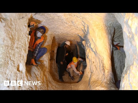 Exploring Turkey’s ancient underground city - BBC News