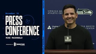 Mike Macdonald: "Geno Is A Stone-Cold Assassin Late In Games" | Press Conference - November 18, 2024