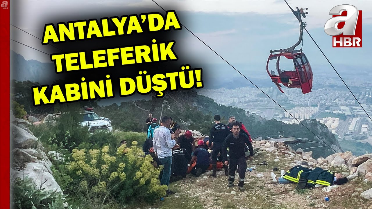 Antalya'da teleferik kabini düştü! Teleferik kazasında yaralananlar var | A Haber