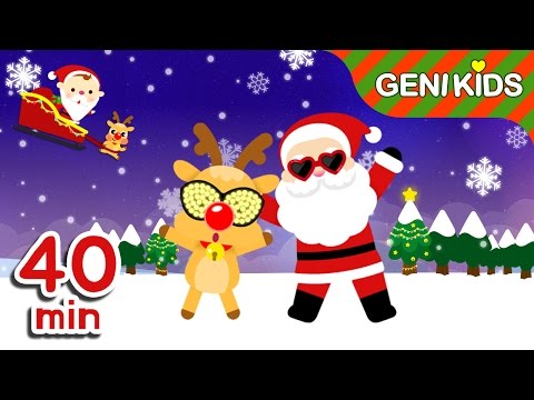 신나는 크리스마스 캐롤 모음 40분 | 징글벨, 창 밖을 보라 + 총 30곡 | 크리스마스 동요 연속듣기★지니키즈