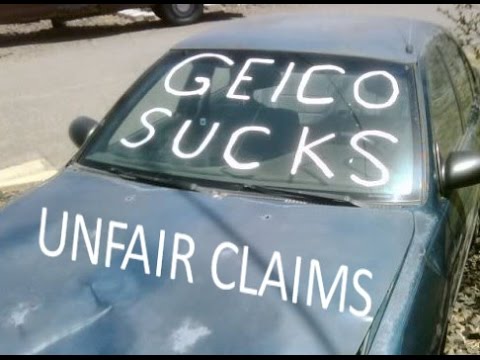 Unfair Claims Improper Repair GEICO Auto Insurance Sucks & Safelite