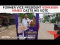 Former Vice President Venkaiah Naidu Casts His Vote In Telangana