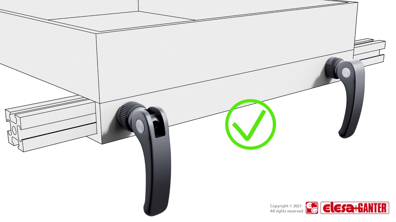 LAC-R ekcentrične zatezne ručice sa navrtkom za podešavanje video