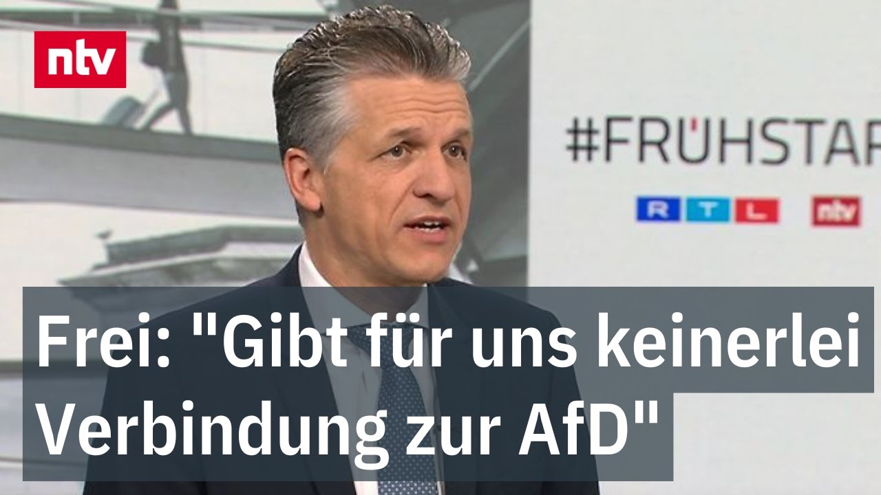 Frei: "Gibt für uns keinerlei Verbindung zur AfD"