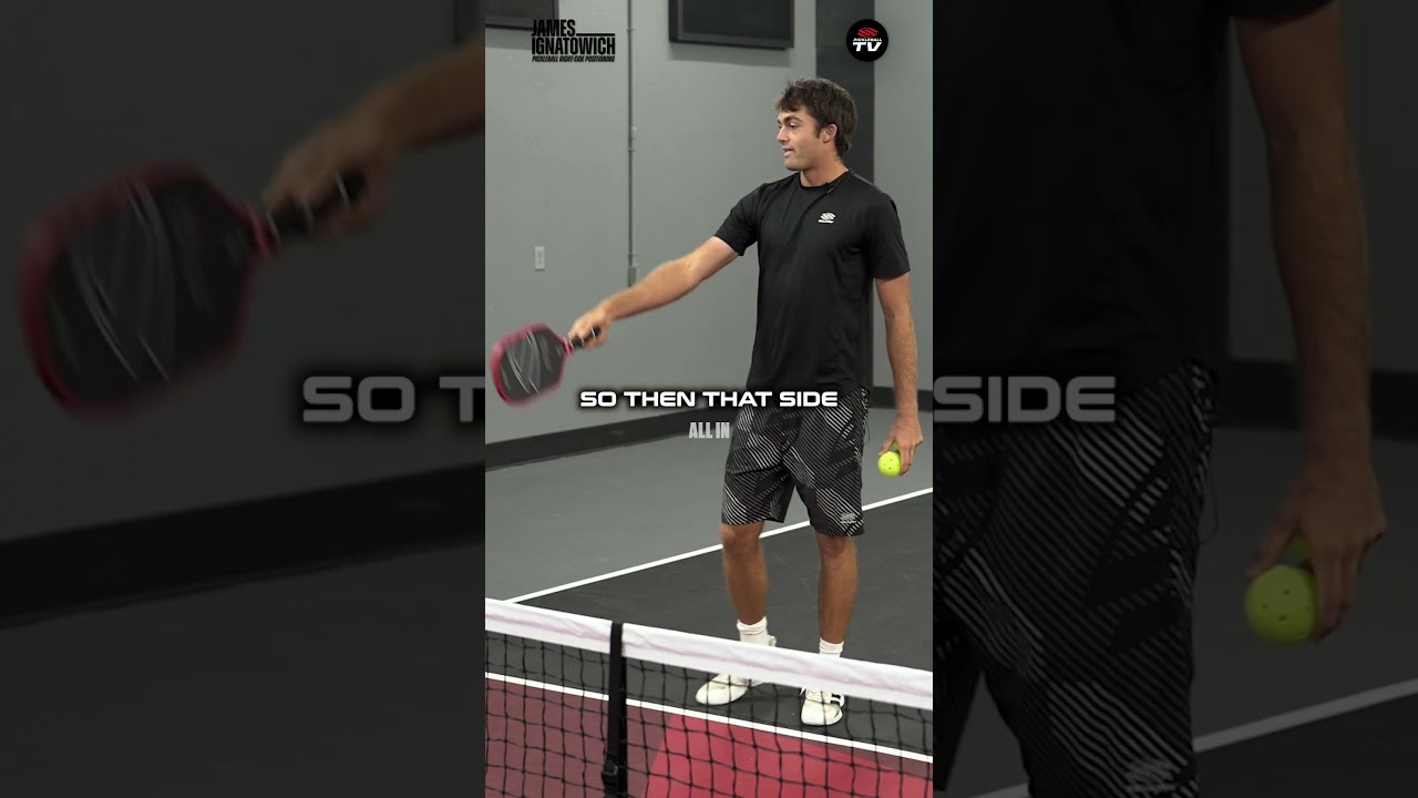 @JamesIgnatowich will teach you the aggressive dink from the right side of the court 🏓 #pickleball
