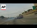 Dash camera captures sports cars crashing on Dallas freeway