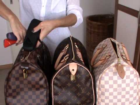 Louis Vuitton Speedy 30 comparison review - YouTube