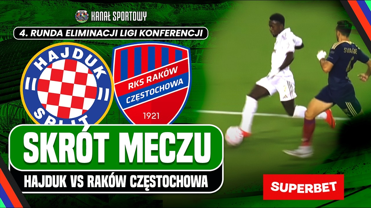 Hajduk split - raków częstochowa | skrót meczu | borek i żewłakow komentują! el. ligi konferencji