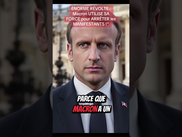 Macron vas utiliser la force pour arrêter la manifestation le 10 septembre 🤯😱