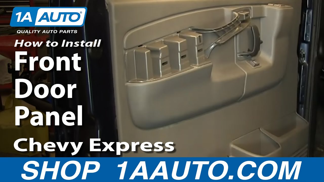 How To Install Remove Front Door Panel Chevy Express GMC ... 2000 silverado mirror wiring diagram 