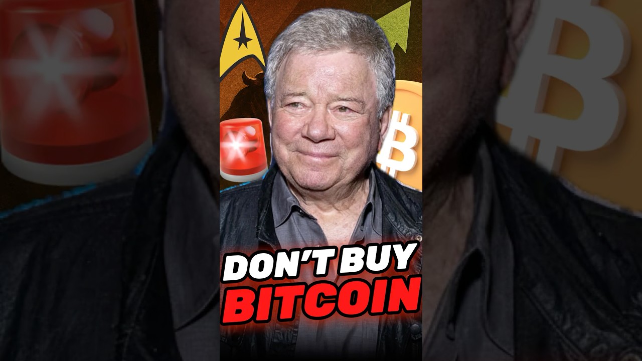 🚨 "BITCOIN IS TOO HIGH IN VALUE!!!" William Shatner