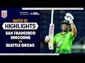 Shimron Hetmyers 78*(37) powers Seattle Orcas to third 3rd win in a row! | #MLC2025 HIGHLIGHTS