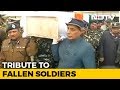 Watch: Rajnath Singh Carries Coffin Of Soldier Killed In Pulwama Terror Attack