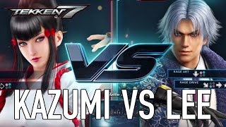 TEKKEN 7 - Kazumi VS Lee Gameplay