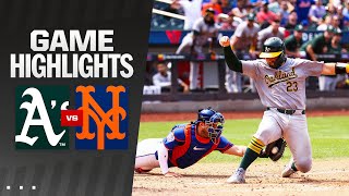 A's vs. Mets Game Highlights (8/15/24) | MLB Highlights