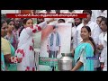Congress Leader Vijaya Reddy Performs Palabhishekam To CM Revanth Reddy Photo | Hyderabad | V6 News  - 01:20 min - News - Video