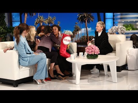 Ellen and 'A Bad Moms Christmas' Stars Give Single Mom Surprise of a Lifetime
