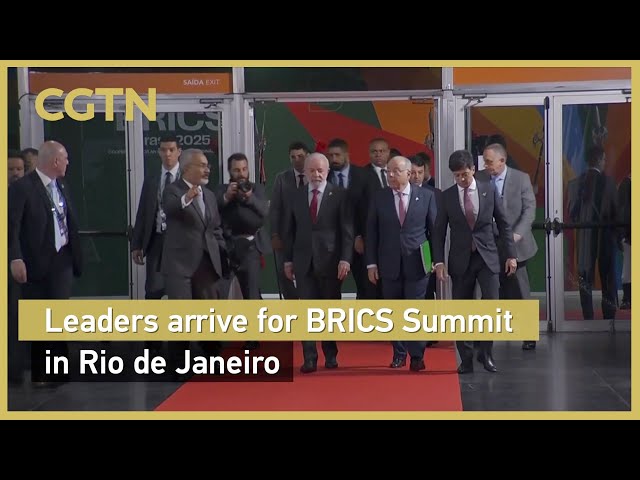 Leaders arrive for BRICS Summit in Rio de Janeiro