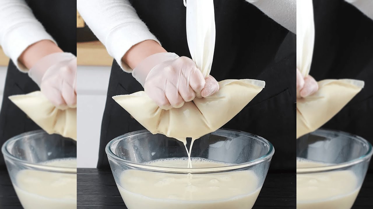 Pratinjau video produk One Two Cups Kain Saringan Susu Kedelai Nilon Serut Reusable Mesh 100 45x60cm - ZR100