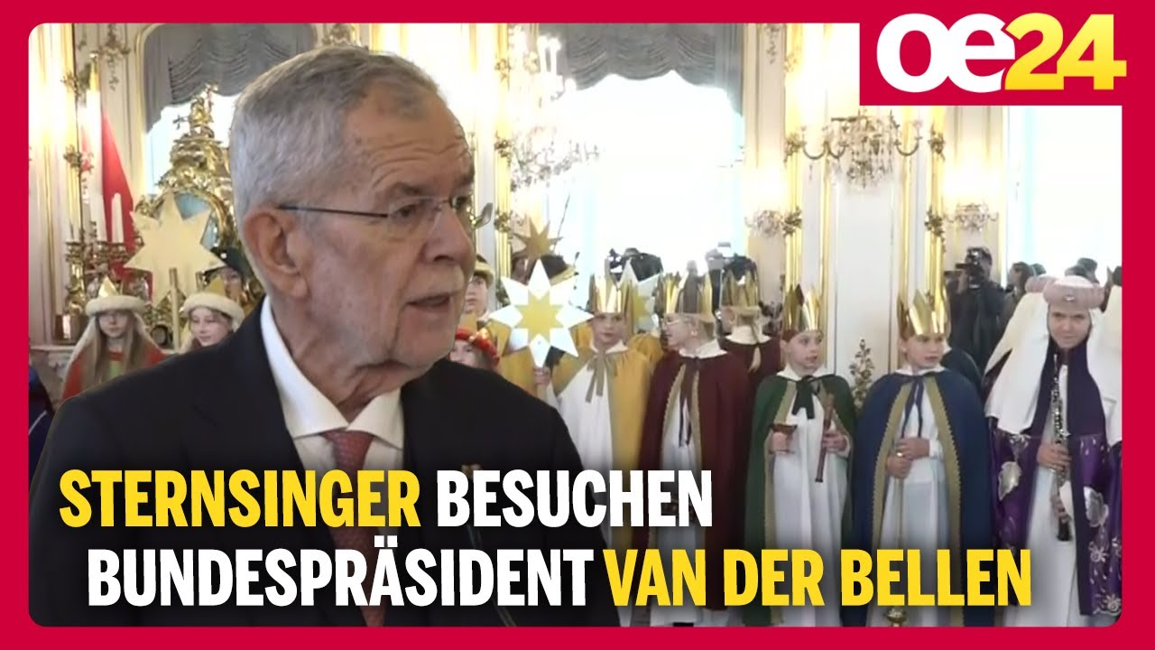 Sternsinger besuchen Bundespräsident Van der Bellen