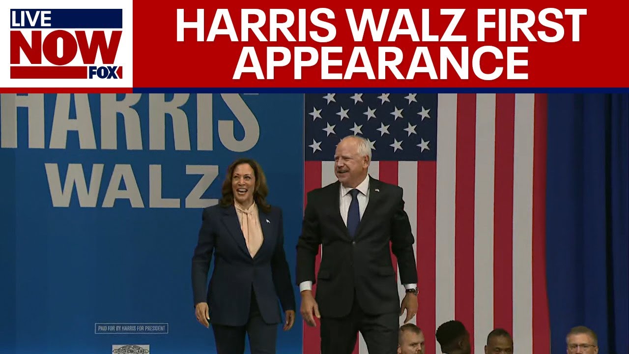 WATCH IN FULL: Harris and Walz make first official appearance at rally in PA | LiveNOW from FOX