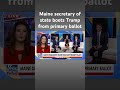 Trump campaign responds to Maine ballot ban: Democrats do not trust American voters  - 00:58 min - News - Video
