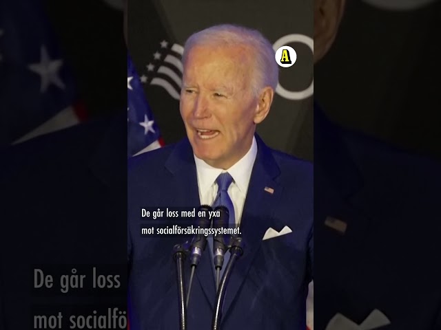 Biden om trump: ”Går loss med en yxa”