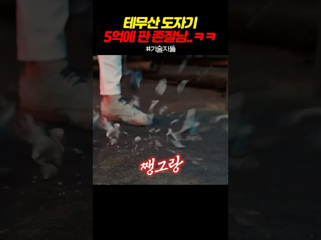 테무산 도자기 5억에 판 존잘남..ㅋㅋ