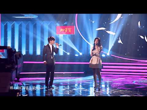 2014.02.14 The Lantern Festival - Zhang Liyin & EXO-M's Chen - 呼吸 (Breath) Fancam