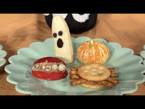 screenshot of youtube video titled Fun Healthy Snacks for Halloween