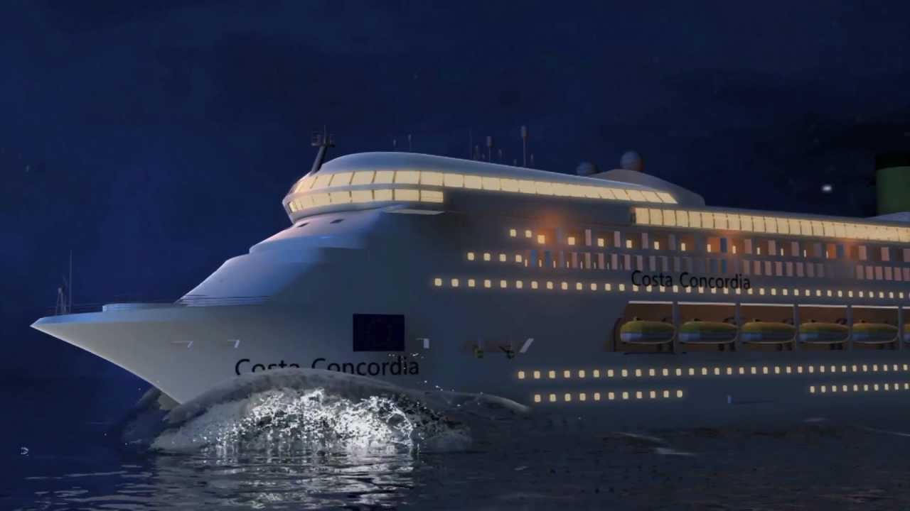 Costa Concordia Cruise Ship Disaster Animation Shows How The Accident Happened Youtube 7380