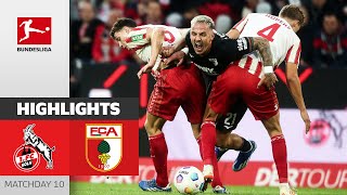 1. FC Köln — FC Augsburg 1-1 | Highlights | Matchday 10 – Bundesliga 2023/24